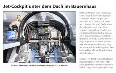 VR-JET Simulations im Meller Kreisblatt